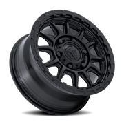 Fuel Piston UTV 15x7 +38 6x139.7mm 100.3mm Matte Black Gloss Black Lip