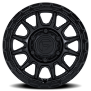 Fuel Piston UTV 15x7 +38 6x139.7mm 100.3mm Matte Black Gloss Black Lip