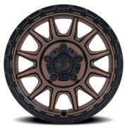 Fuel Piston UTV 15x7 +10 5x114.3mm 72.56mm Matte Bronze Matte Black Lip