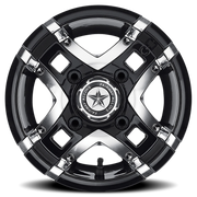 Fairway Alloys Prestige 10x7 -25 4x101.6mm 70.7mm Gloss Black Machined