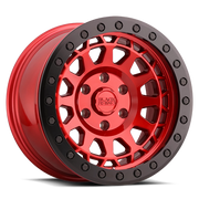 Black Rhino Primm Beadlock 17x8.5 +0 6x139.7mm 112.1mm Candy Red Black Ring-Black Bolts