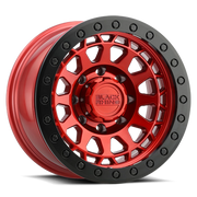 Black Rhino Primm Beadlock 17x8.5 -38 8x170mm 125.1mm Candy Red Black Ring-Black Bolts