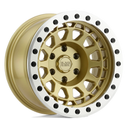 Black Rhino Primm Beadlock 17x8.5 -38 5x127mm 71.6mm Matte Gold Machined Ring-Black Bolts