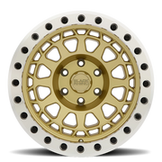Black Rhino Primm Beadlock 17x8.5 -38 5x127mm 71.6mm Matte Gold Machined Ring-Black Bolts