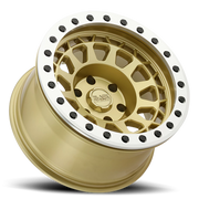 Black Rhino Primm Beadlock 17x8.5 +0 6x139.7mm 112.1mm Matte Gold Machined Ring-Black Bolts