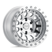 Black Rhino Primm Beadlock 17x8.5 -38 8x165.1mm 125.1mm Silver Mirror Face-Silver Bolts