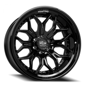 Luxxx HD Pro LHD Pro 5 24x12 -45 8x180mm 125mm Gloss Black