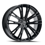 Platinum Prophecy 18x8 +40 5x114.3mm 72.62mm Gloss Black Clear Coat