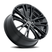 Platinum Prophecy 17x8 +40 5x114.3mm 72.62mm Gloss Black Clear Coat