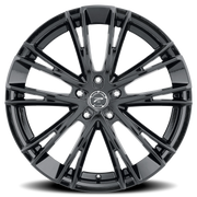 Platinum Prophecy 17x8 +40 5x112mm 66.56mm Gloss Gunmetal Clear Coat