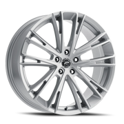 Platinum Prophecy 17x8 +35 5x110mm 65.1mm Silver Clear Coat