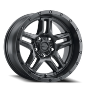 Ultra Prowler Jeep 258 17x9 -12 5x127mm 71.5mm Satin Black Satin Clear Coat