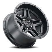 Ultra Prowler Jeep 258 17x9 -12 5x127mm 71.5mm Satin Black Satin Clear Coat
