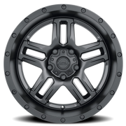 Ultra Prowler Jeep 258 17x9 -12 5x114.3mm 71.5mm Satin Black Satin Clear Coat