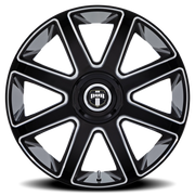 DUB Pull 24x10 +30 6x135mm 100.3mm Gloss Black Milled