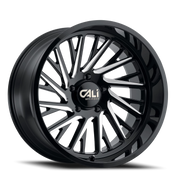Cali Offroad Purge 24x14 -76 6x139.7mm 106mm Gloss Black Milled
