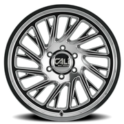 Cali Offroad Purge 22x12 -51 8x170mm 125.2mm Polished Silver Milled Spokes