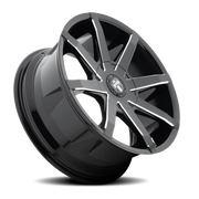 DUB Push 20x8.5 +35 5x114.3mm 72.6mm Gloss Black Milled