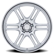 Rotiform RPS 18x10.5 +22 5x114.3mm 72.56mm Matte Silver Diamond Cut Lip