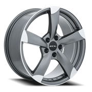 RTX OE RS II 17x7.5 +45 5x112mm 57.1mm Satin Gunmetal Machined