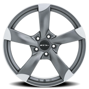 RTX OE RS II 17x7.5 +45 5x112mm 57.1mm Satin Gunmetal Machined