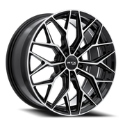 RTX R-Spec RS02 20x8.5 +38 5x114.3mm 67.1mm Gloss Black Machined