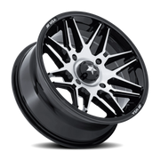 MSA Radar UTV 14x7 -47 4x110mm 86mm Gloss Black Machined Face