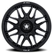 MSA Radar UTV 14x7 +10 4x110mm 86mm Gloss Black