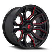 Fuel Rage 22x10 -18 8x180mm 124.3mm Gloss Black Red Tinted Clear
