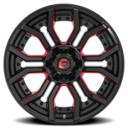 Fuel Rage 20x10 -18 6x135mm 106.1mm Gloss Black Red Tinted Clear