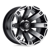 Fairway Alloys Rage 12x7 -47 4x101.6mm 70.7mm Matte Black Machined