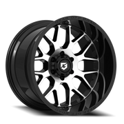 Gear Off Road Raid 20x12 -44 6x135mm 87.1mm Gloss Black Machined Face