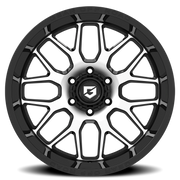 Gear Off Road Raid 20x9 +18 8x170mm 125.2mm Gloss Black Machined Face