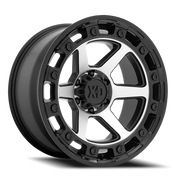 XD Series Raid 17x9 +0 6x139.7mm 106.1mm Satin Black Machined