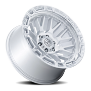 Fuel Rail 17x9 -12 5x127mm 71.5mm Gloss Silver Machined Face