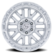 Fuel Rail 17x9 -12 5x127mm 71.5mm Gloss Silver Machined Face