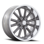 US Mags Rambler 6 20x8 +1 6x139.7mm 78.1mm Matte Gunmetal Diamond Cut Lip