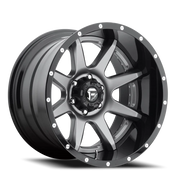 Fuel Rampage 22x12 -44 6x139.7mm 108mm Matte Gunmetal Black Lip