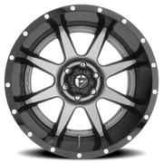 Fuel Rampage 22x12 -44 6x139.7mm 108mm Matte Gunmetal Black Lip