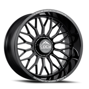 Lock Offroad Rampage 22x12 -44 8x170mm 125.2mm Gloss Black Milling