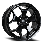 RTX OE Ranch 17x7.5 +35 5x108mm 63.4mm Satin Black