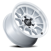 KMC Range 17x8.5 -10 5x127mm 71.5mm Gloss Silver Machined Face