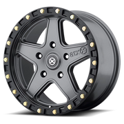 ATX Ravine 18x8.5 +35 5x110mm 72.6mm Matte Gray Black Lip