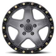 ATX Ravine 18x8.5 +35 5x110mm 72.6mm Matte Gray Black Lip