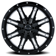 RTX Offroad Ravine 17x8 +10 6x139.7mm 106.1mm Black Milled