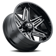 Vision 363 22x12 -51 8x170mm 125.2mm Gloss Black Milled Spokes