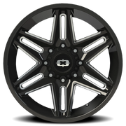 Vision 363 20x10 -25 8x170mm 125.2mm Gloss Black Milled Spokes