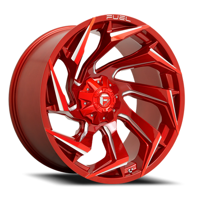 Fuel Reaction 20x10 -18 8x165.1mm 125.2mm Candy Red Milled