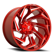 Fuel Reaction 22x12 -44 8x180mm 124.3mm Candy Red Milled