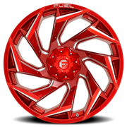Fuel Reaction 22x12 -44 8x170mm 125.1mm Candy Red Milled